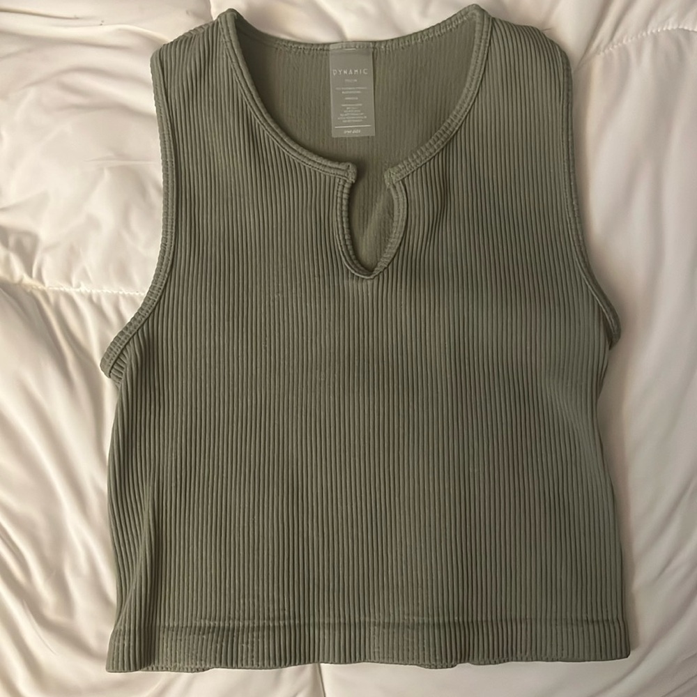 Green Crop Top